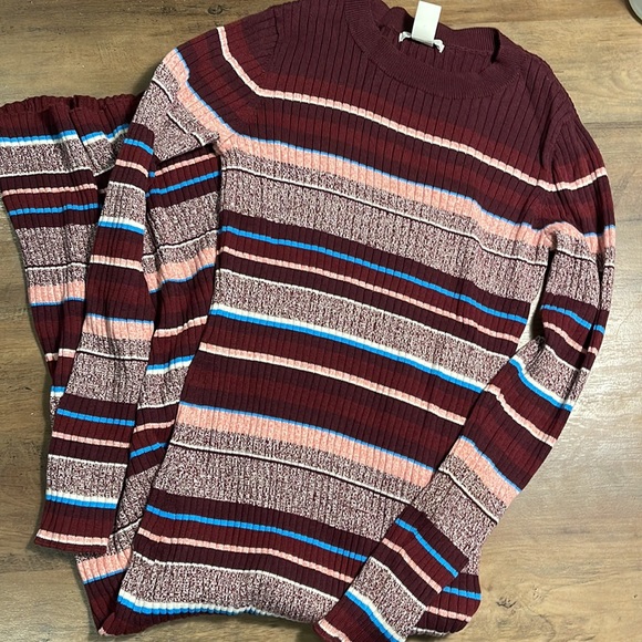 Ribbed coloured maxi tight dress with long sleeves from H&M - Picture 6 of 8